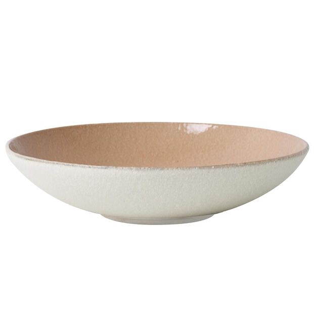 Serving bowl Garrigue pêche blanche home ceramics
