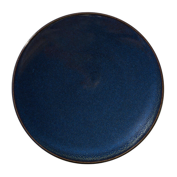 plate xl tourron indigo ceramic manufacturer